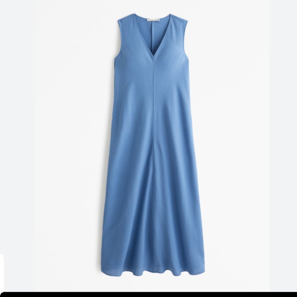 Abercrombie & Fitch Teal Midi Dress